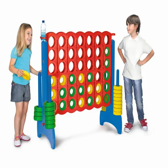 Feber Mega 4 In-Line Game (Primary Color) for Indoor or Outdoor Play {1}