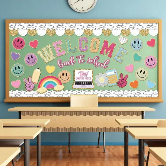 110Pcs Welcome Back to School Bulletin Board Kit First Day of School {4}