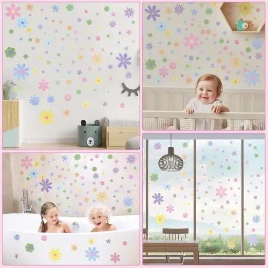 90 Pcs Daisy Wall Decal Alphabet Vinyl Wall Decals {3}
