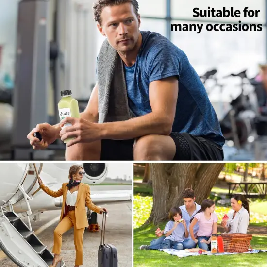 36pcs 16oz Plastic bottles with lids, juice bottles with caps {4}