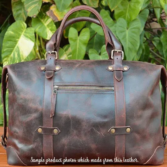 Import Tooling Leather 5/6 oz (2mm)Full Grain 100% Cowhide PreCut Sizes 6" to 48" - Medium BROWN {6}