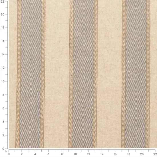 Upholstery Fabric - Grey & Silver Stripe Upholstery Fabric 54 Inches" {3}