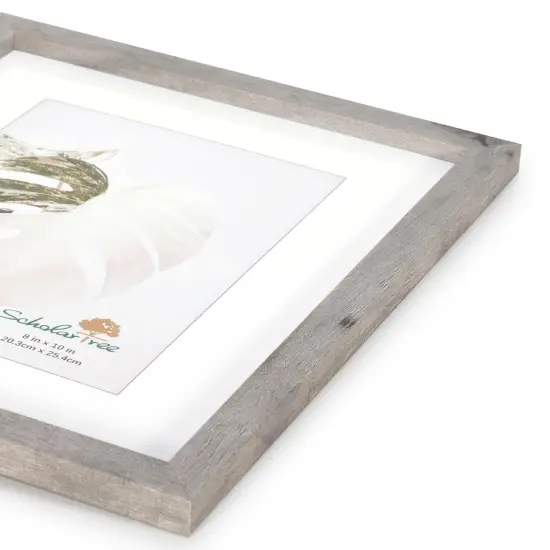 Grey 8x10 Picture Frame set of 4, Display 8x10 without Mat Wall Gallery Photo Frames {2}