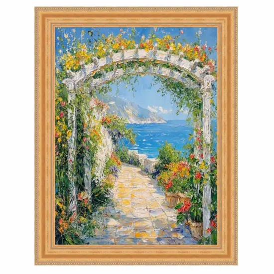 Vintage Gold Lead Beaded Picture Frame 12x15 frame {5}