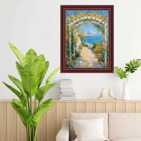 Certificate Gloss Cherry Wood Gold Lip Picture Frame 30x40 frame {2}