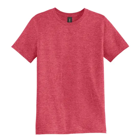 Gildan&reg; Youth Heavy Cotton Short Sleeve Crew-neck T-Shirt HEATHER RED {1}