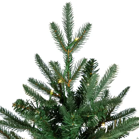 Northlight Real Touch&trade; Pre-Lit Ashburn Pine Artificial Christmas Tree - 9' Warm White LED Green {5}