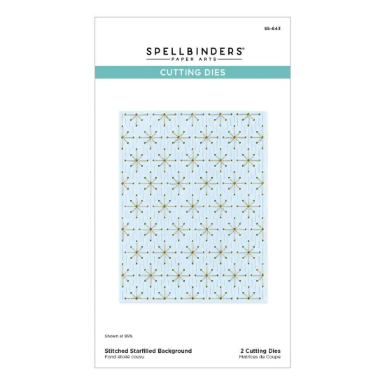 Spellbinders Etched Dies From Stitched Bright-Stitched Starfilled Background {1}