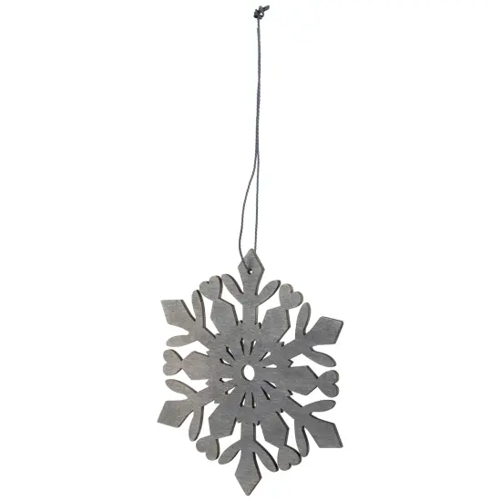 Northlight Hanging Snowflake Christmas Ornament - 4.75" - Gray {5}