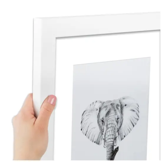 ArtToFrames Collage Photo Picture Frame with 3 - 2.5x3 inch Openings, Framed in White with Over 62 Mat Color Options and Regular Glass (CSM-3966-7649) {2}