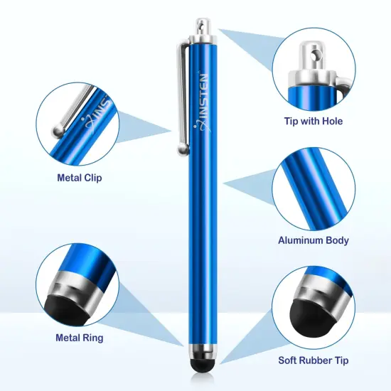 Insten 30 Pack Universal Stylus Pen for Touch Screens, Capacitive Stylus for Tablet Smart Phone All Touch Screen Devices, 10 Multicolor {3}