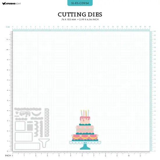 Studio Light Essentials Cutting Die-Nr. 934 B-Day Cake {5}