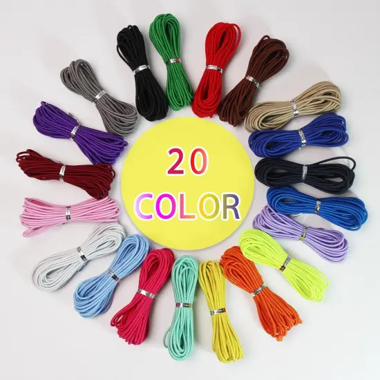 Assorted Elastic Beaded Cords 2mm 2/25 inch 300ft Elastic Bracelet String for Bracelets,Small Bungee Shock Cord for DIY Crafts, Beading and Sewing {3}