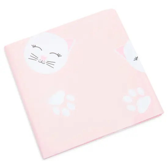 3 Pack Cat Themed Party Tablecloth, Plastic Kitty Birthday Table Cover Decorations (Pink, 54 x 108) {6}