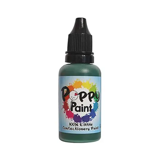 Poppy Paint Green Edible Food Color for Cake Decorating and Chocolate {2}