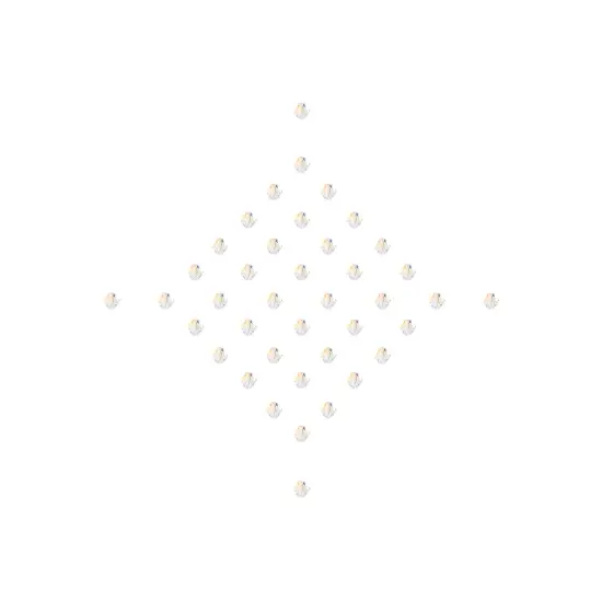 Preciosa 4mm Czech Crystals Bicone Rondelle Beads, 40pcs Crystal AB {5}