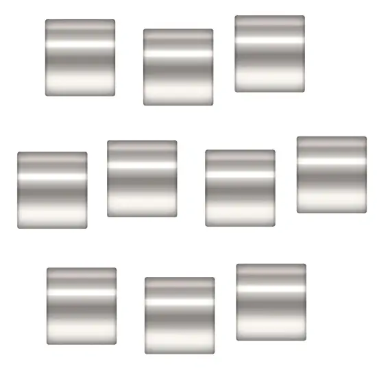 JewelrySupply Crimp Tube Seamless 1x1mm Sterling Silver (10-Pcs) {1}