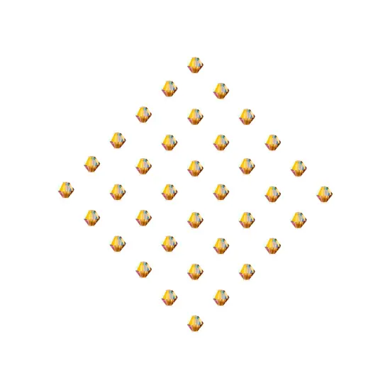 Preciosa 6mm Czech Crystals Bicone Rondelle Beads, 36pcs Lt Colorado Topaz AB {5}