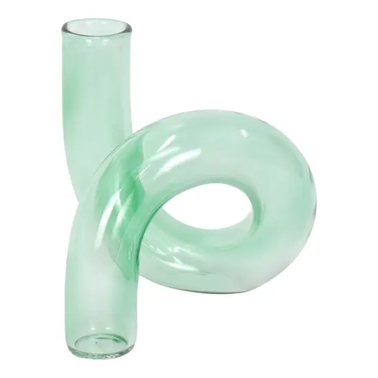 Glass Twist Vase Purple {2}