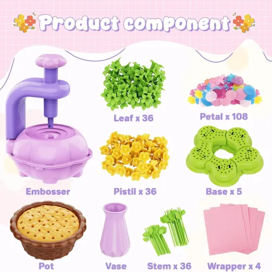 DIY Flower Make Toys Kits-Arts & Crafts {2}