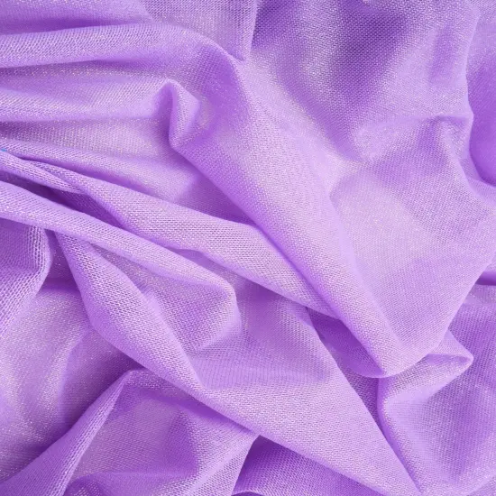 1 Yard Mesh Fabric with Foil Accent 58/60 Inch Wide Lightweight Stretch Polyester Blend ROSE LT/SILVER {5}