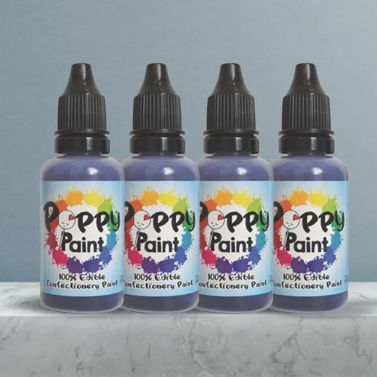 Poppy Paint Purple Edible Paint for Cakes Cookies and Chocolate Decorating {4}