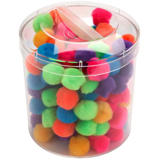 Pioneer Plastics 269C Clear Round Plastic Container with Pinch Style Lid, 5.125" W x 5.125" H {3}