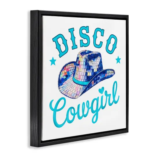 Stupell Industries Turquoise Disco Cowgirl Floating Frame Design by Amanda Greenwood {3}