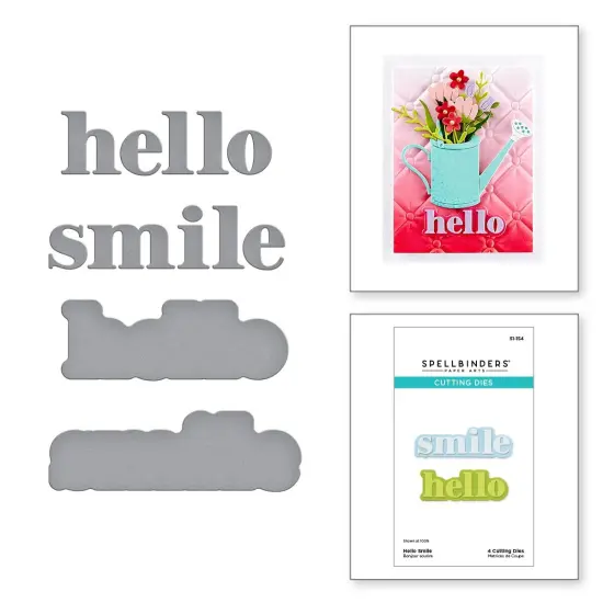 Spellbinders Etched Die From The Out And About Collection-Hello Smile {5}