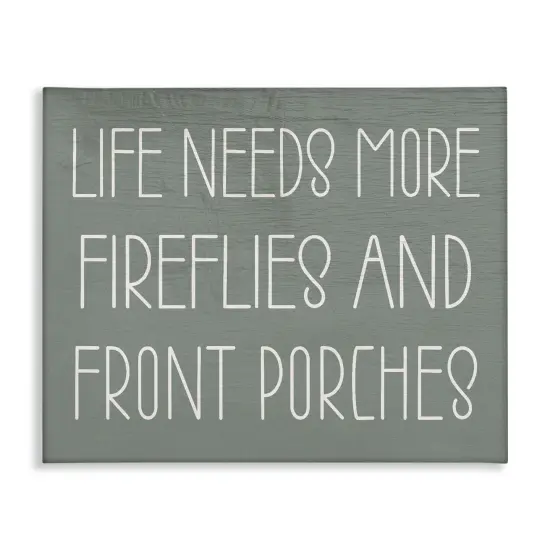 Stupell Industries Fireflies & Front Porches Canvas Design by Lil' Rue {1}