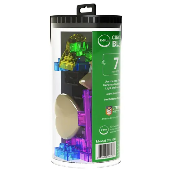 E-Blox: Circuit Blox: BYO Eco Fidget Lights - 7 Projects - Build Your Own Set, LED DIY STEM Bricks Toy, Colorful Building Blocks Kit, Kids Ages 8+ {4}