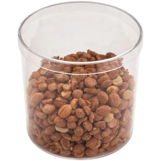 Pioneer Plastics 190C Clear Round Plastic Container, 5.125" W x 5.125" H {4}