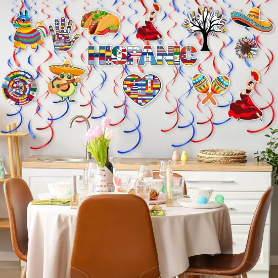 54 Pcs Hispanic Heritage Month Decorations {5}