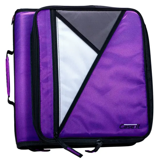 Case&middot;it Universal Laptop Zipper Binder, O-Ring, 2 Inches, Deep Purple {1}
