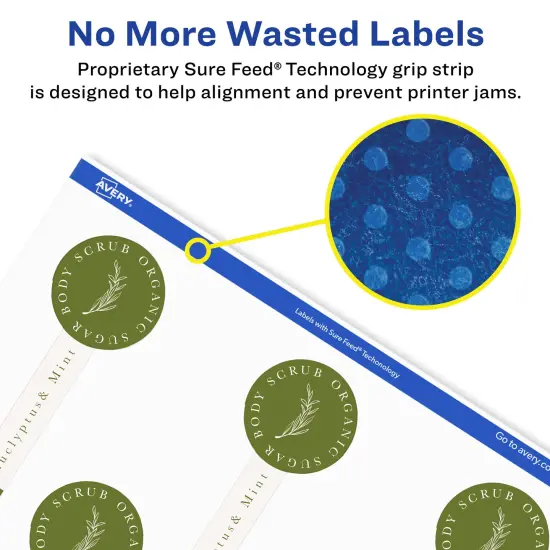 Avery Durable Waterproof Lollipop Labels with Sure Feed, 1.5" x 4" {4}