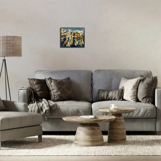 Stupell Industries Bold Abstract Cityscape Framed Giclee Design by Erin McGee Ferrell {2}