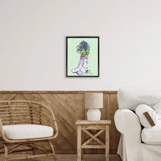 Stupell Industries Lavender Herb Boots Floating Frame, design by Susan Lugar {8}
