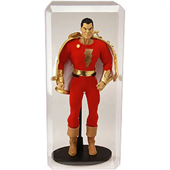 Pioneer Plastics 576C Clear Plastic Beveled Edge Display Case, 6" W x 7" D x 15.5" H (Mailer Box) {4}