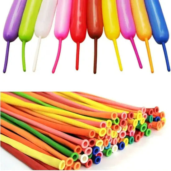 100pcs 260 Multi Long Balloons for Animal Modeling, Premium Quality Latex Twisting Balloons for Party Decorations {2}
