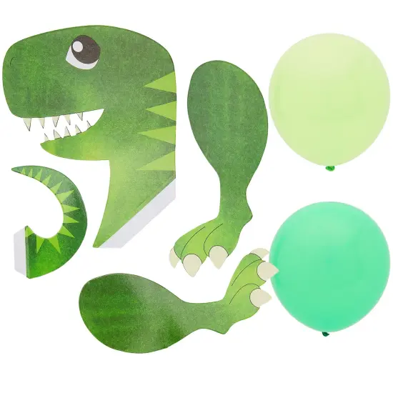 36 Pack Latex Dinosaur Balloons for Birthday Party Decorations, Party Supplies (Green, 12 In) {3}