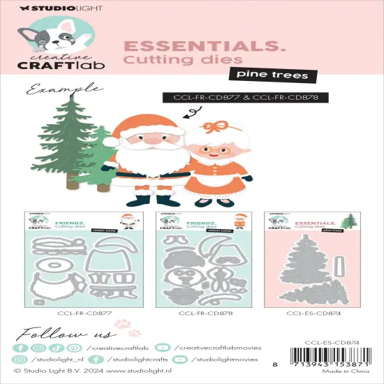 Studio Light Essentials Cutting Die-Nr. 874, Pine Trees {3}