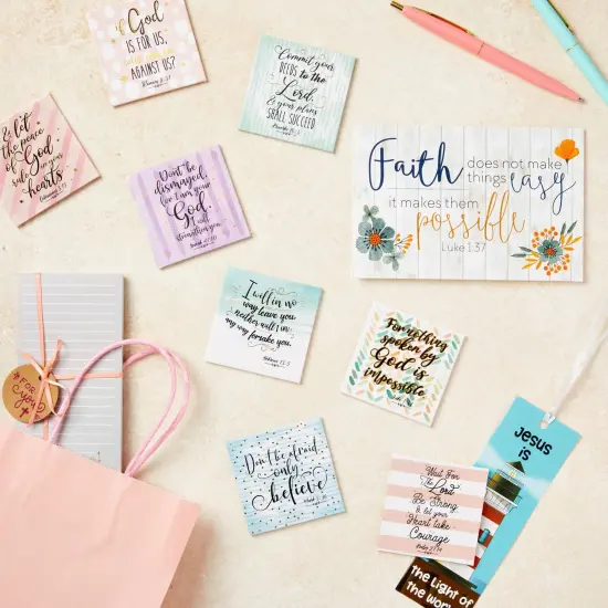 8 Pack Inspirational Bible Verse Magnets for Fridge, Christian Office Decor, Religious Scripture Gifts (2.5 Inch) Multicolor {3}