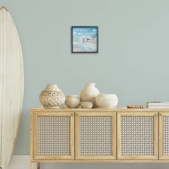 Stupell Industries Coastal Seagulls on Beach Framed Giclee By Marilyn Dunlap {2}