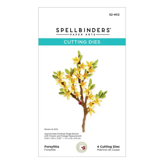 Spellbinders Etched Dies By Susan Tierney-Cockburn-Forsythia {1}