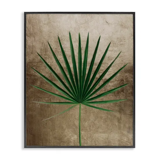 Stupell Industries Earthy Fan Palm Framed Giclee, design by Anna Lischenko {1}