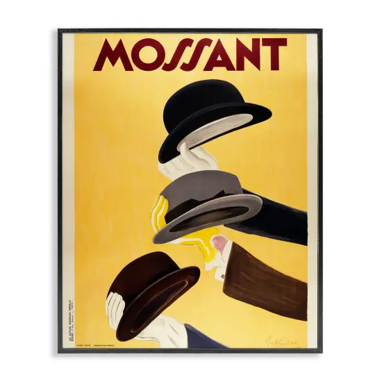 Stupell Industries Vintage Top Hat Advertisement Framed Giclee Design by Marcus Jules {1}