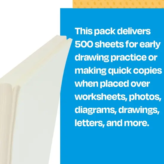 Sax Sketch and Trace Paper, 18 lbs, 18 x 24 Inches, White, 500 Sheets {5}