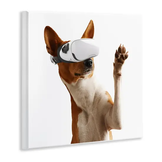 Stupell Industries VR Gamer Dog Wall Plaque Design by CAD Designs {3}