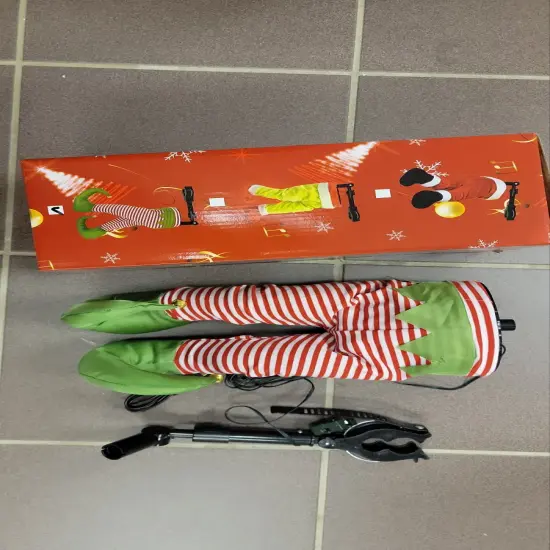 Animated Elf Legs Kickers. Christmas Decor {2}