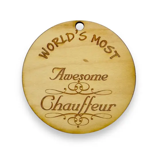 Worlds most Awesome Chauffeur - Ornament {1}
